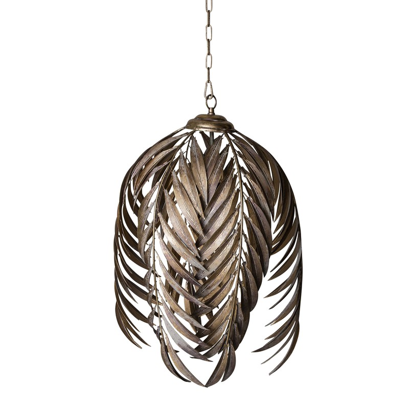PTMD Mea gold hanglamp palm PTMD Mea gold hanglamp palm